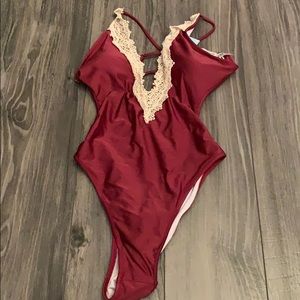 One piece bathing suit